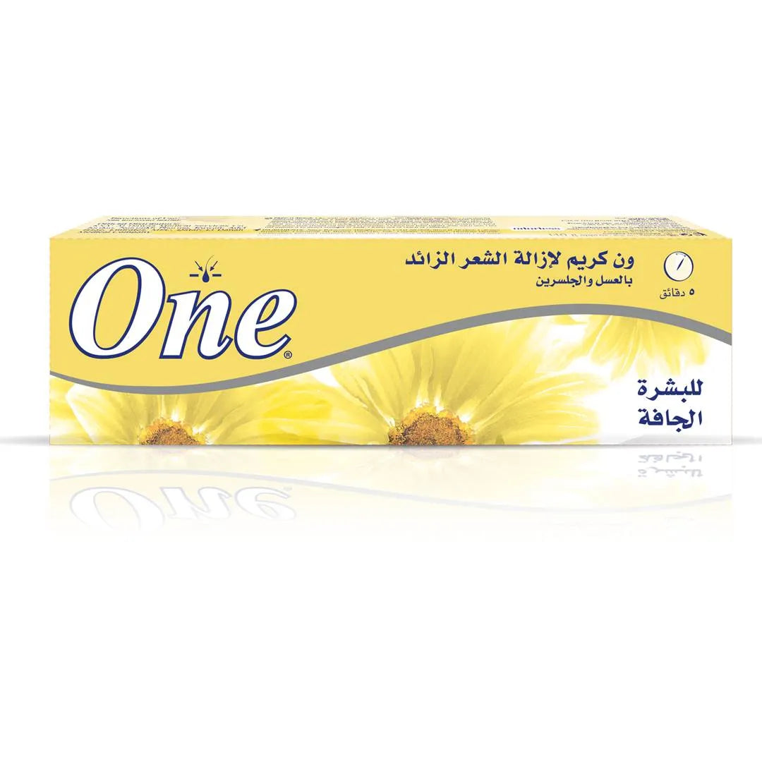 One | Hair Removal Cream Enriched with Honey & Gylcerin for Dry Skin | 140gm