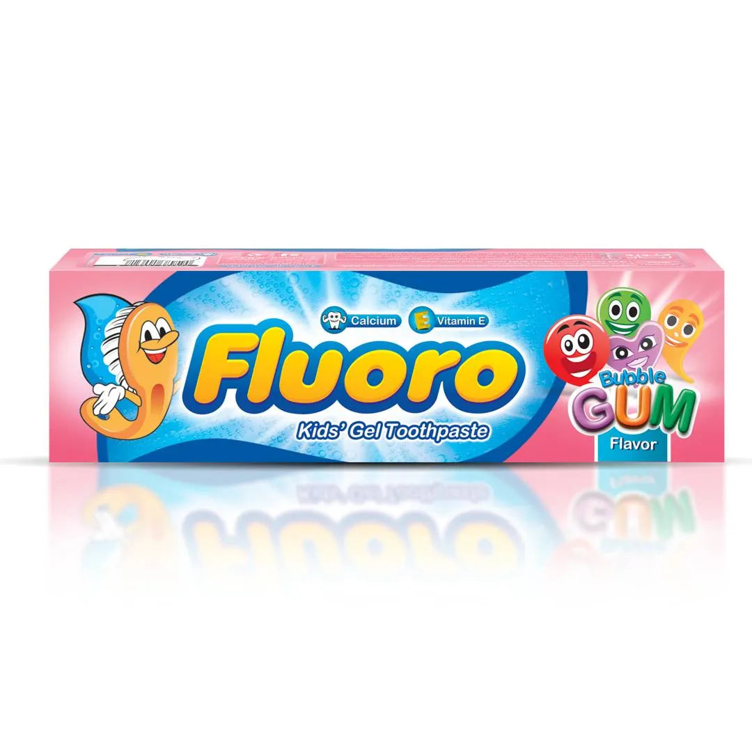 Fluoro | Kids Toothpaste with Bubble Gum Flavour | 50gm