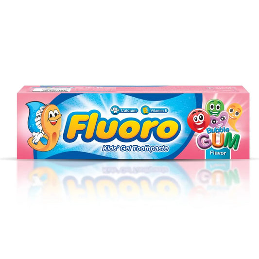 Fluoro | Kids Toothpaste with Bubble Gum Flavour | 50gm