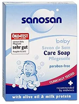 Sanosan | Baby Care Soap with Olive Oil & Milk Protein | 100gm