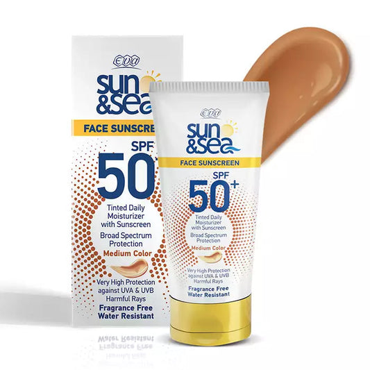 Eva Sun & Sea Tinted Face Sunscreen ( SPF +50 ) 40 Ml