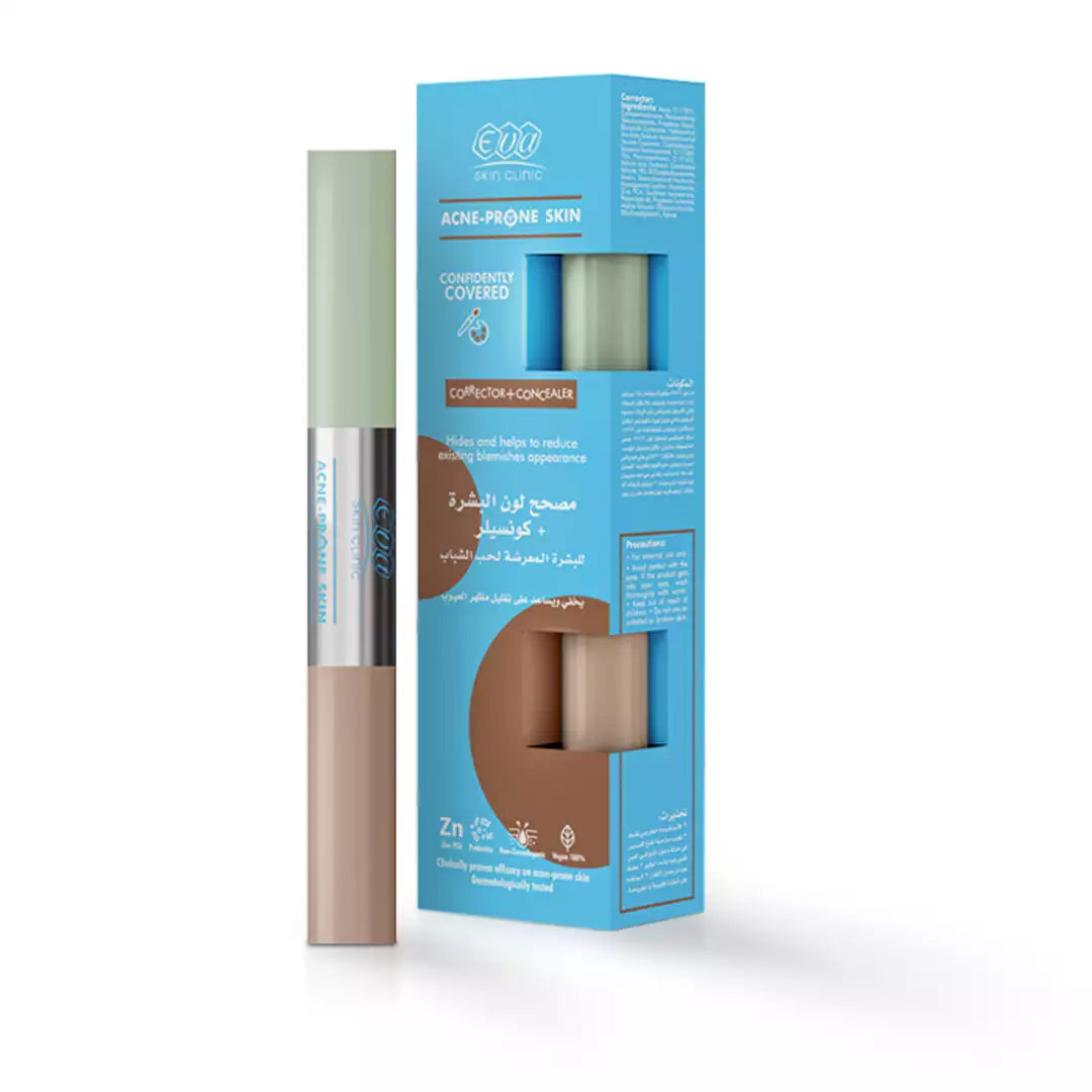 Eva Skin Clinic Acne-Prone Skin Corrector + Concealer 2 × 5 Ml