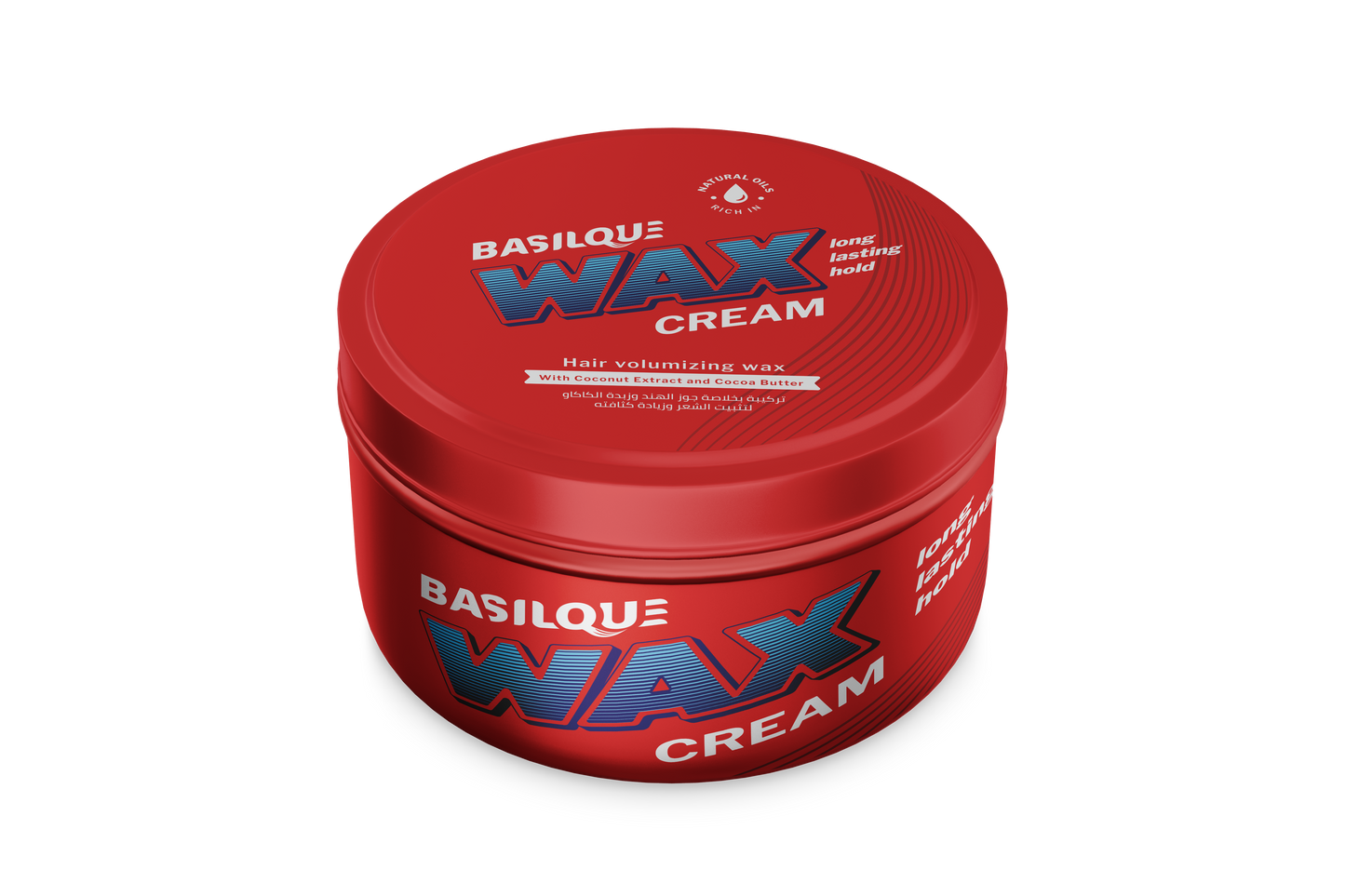 Basilque hair wax cream with Coconut Extract & Cocoa Butter, 100 gm