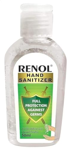 Renol hand sanitizer gel with lemon fragrance - 50 ml