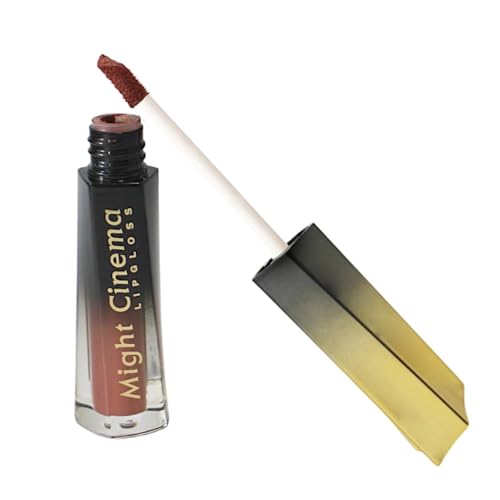 Might Cinema Lip Gloss Matte Metalic Waterproof Shade Number 204