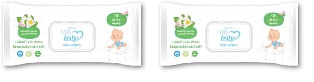 Easy Care Baby Wipes, Chamomile Scent, 120 Wipes (Pack of 2)