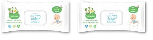 Easy Care Baby Wipes, Chamomile Scent, 120 Wipes (Pack of 2)