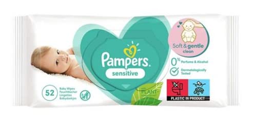 Pampers Sensitive Baby Wipes 260 Wipes