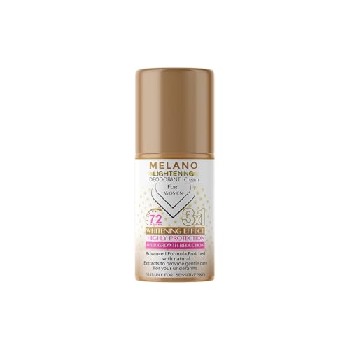Melano pharma Lightening Deodorant Cream for Women, 72-Hour Protection, Whitening Effect, Hair Growth Reduction, Sensitive Skin