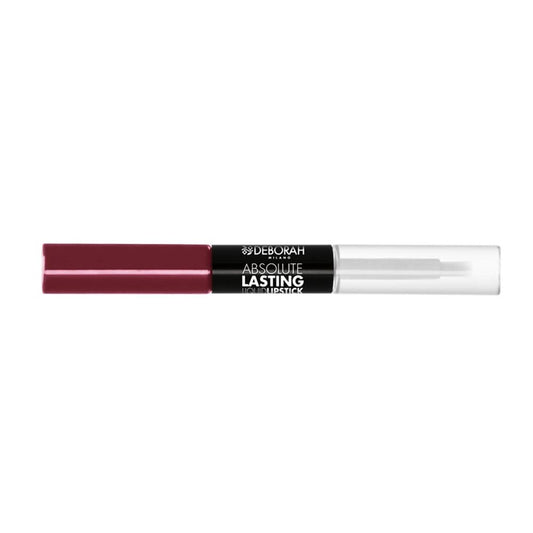 Deborah DH Absolute Lasting Liquid Lipstick - 07 Dark Mauve, 2 x 4 ml