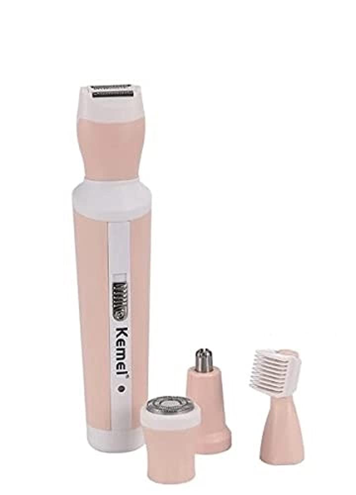 KEMEI KM-3024 4 in 1 Rechargeable Hair Trimmer - Beige