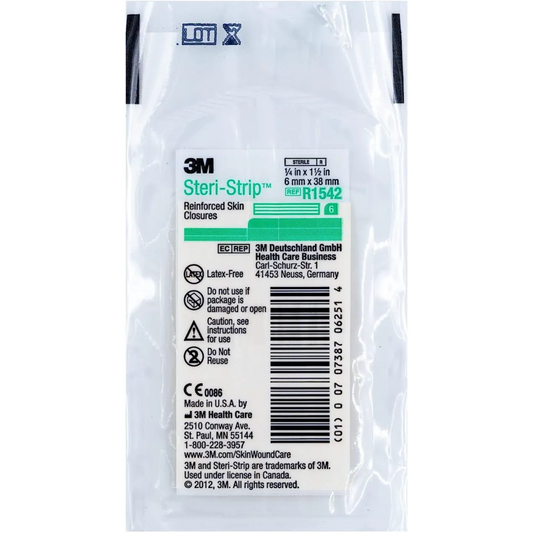3M | Steri Strip Reinforced Skin Closures 38ml x6ml Green 1542