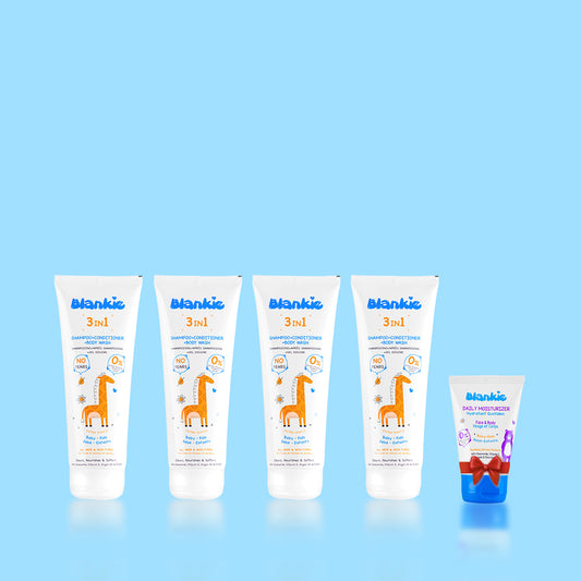 BLANKIE Shampoo + Conditioner + Body Wash (Set of 4)