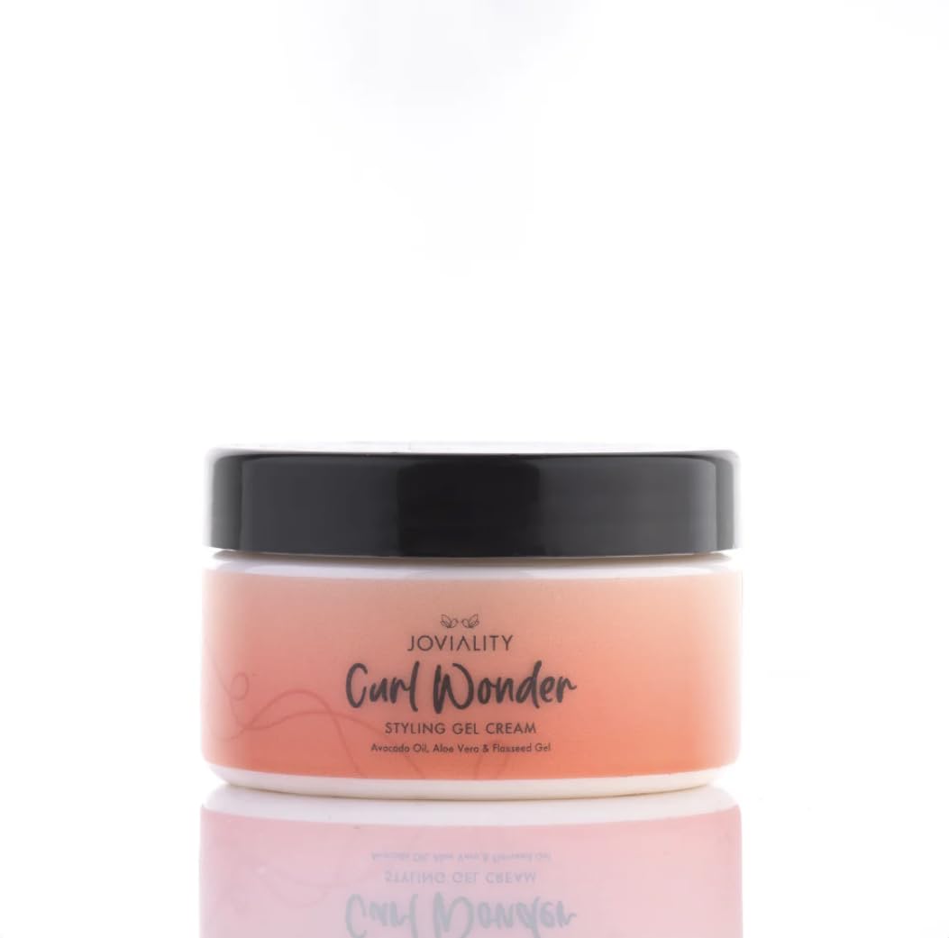 Joviality Curl Wonder Natural Styling Cream Gel – Frizz-Free, Soft Hold, Enriched with Aloe Vera, Avocado Oil, and Flaxseed