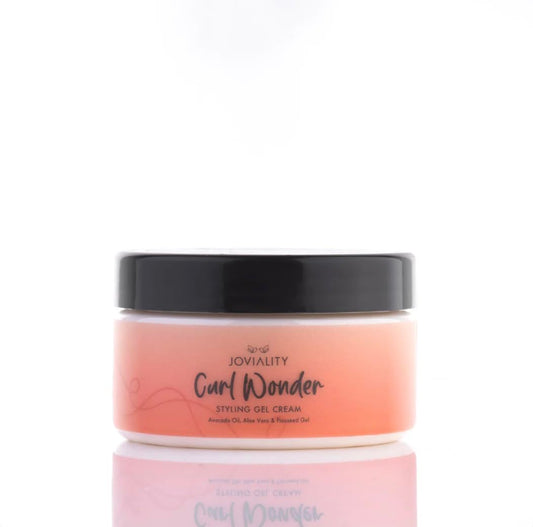 Joviality Curl Wonder Natural Styling Cream Gel – Frizz-Free, Soft Hold, Enriched with Aloe Vera, Avocado Oil, and Flaxseed