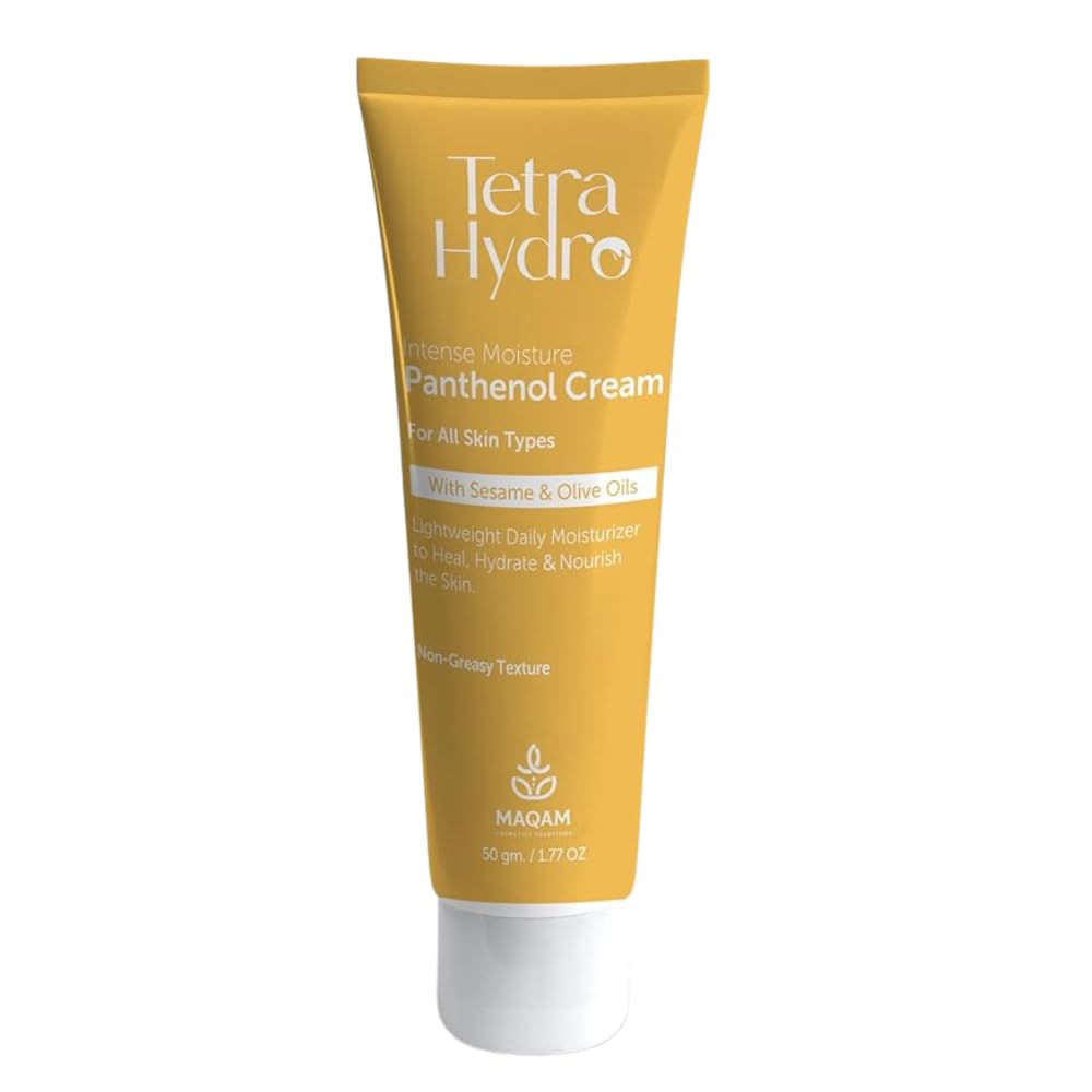 Tetra Hydro Intense Moisture Panthenol Cream for All Skin Types, helps heal, hydrate, and nourish your skin, Intense Moisture, perfect for daily use, keep skin nourished, 50 gm