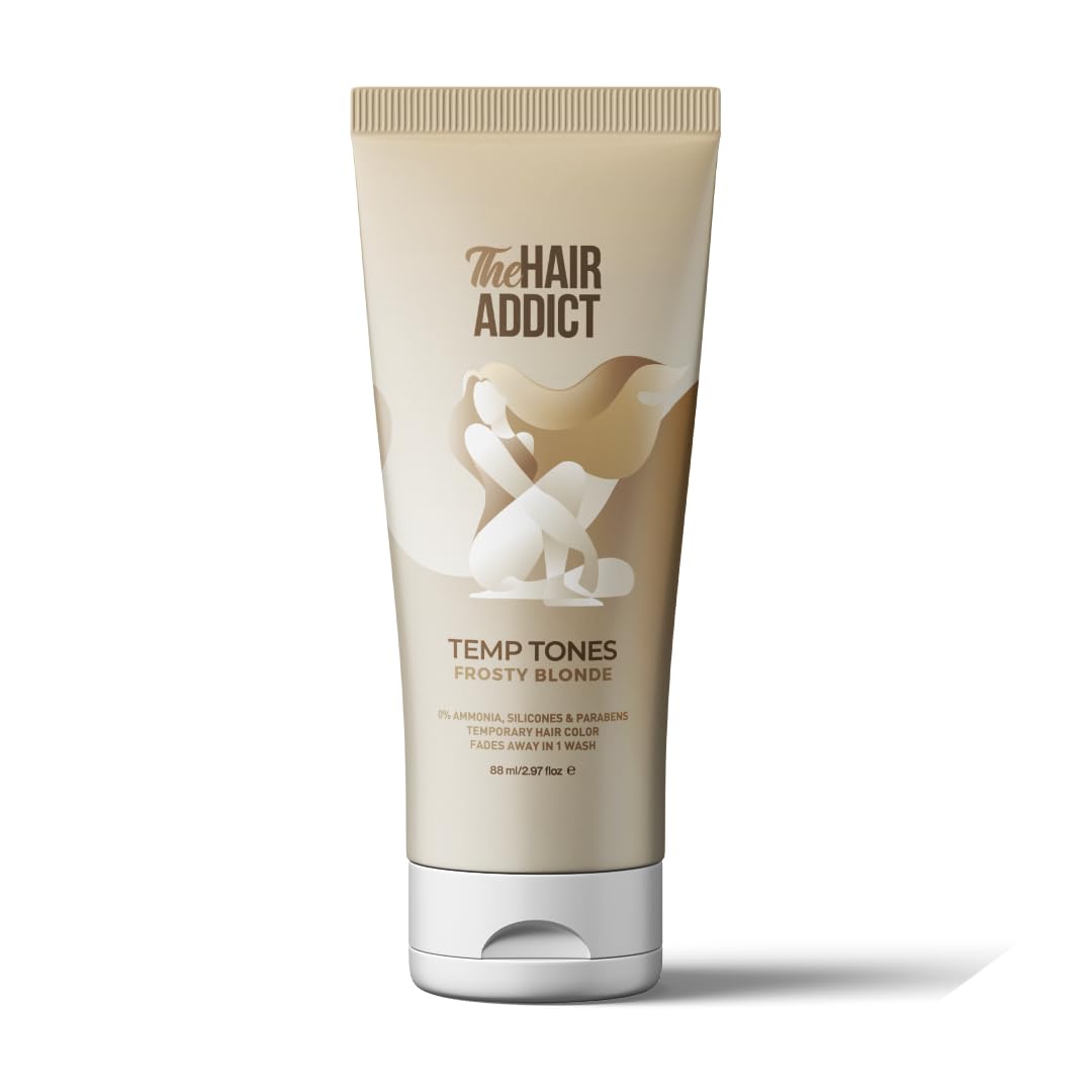 The Hair Addict Temp Tones Temporary Hair Dye, Frosty Blonde, 88 ml