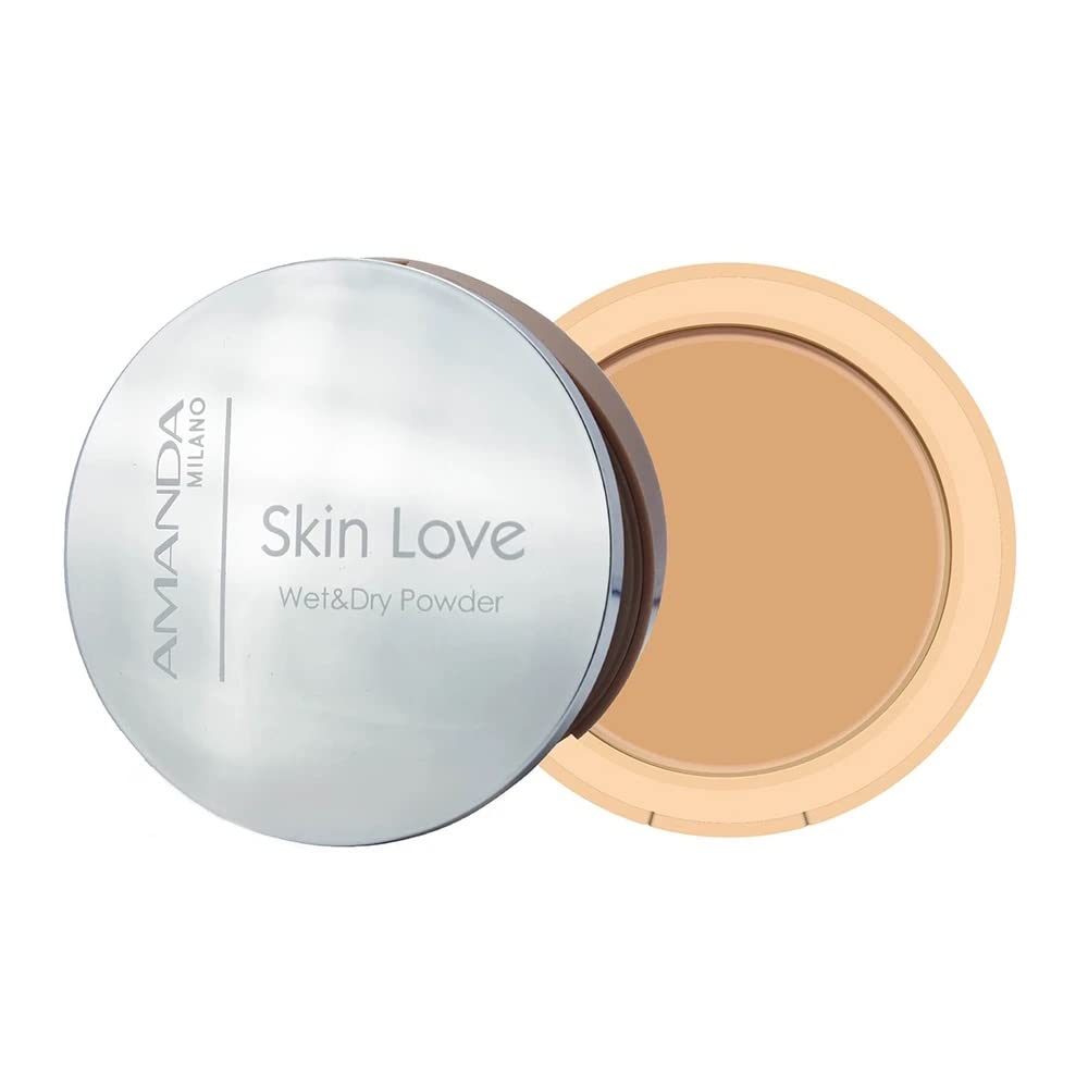 Amanda Milano skin love wet and dry powder 12 g, no. 6 beige