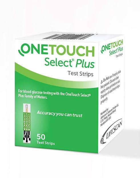OneTouch One Touch Select Plus Sugar Measuring Strips Box of 50 Strips