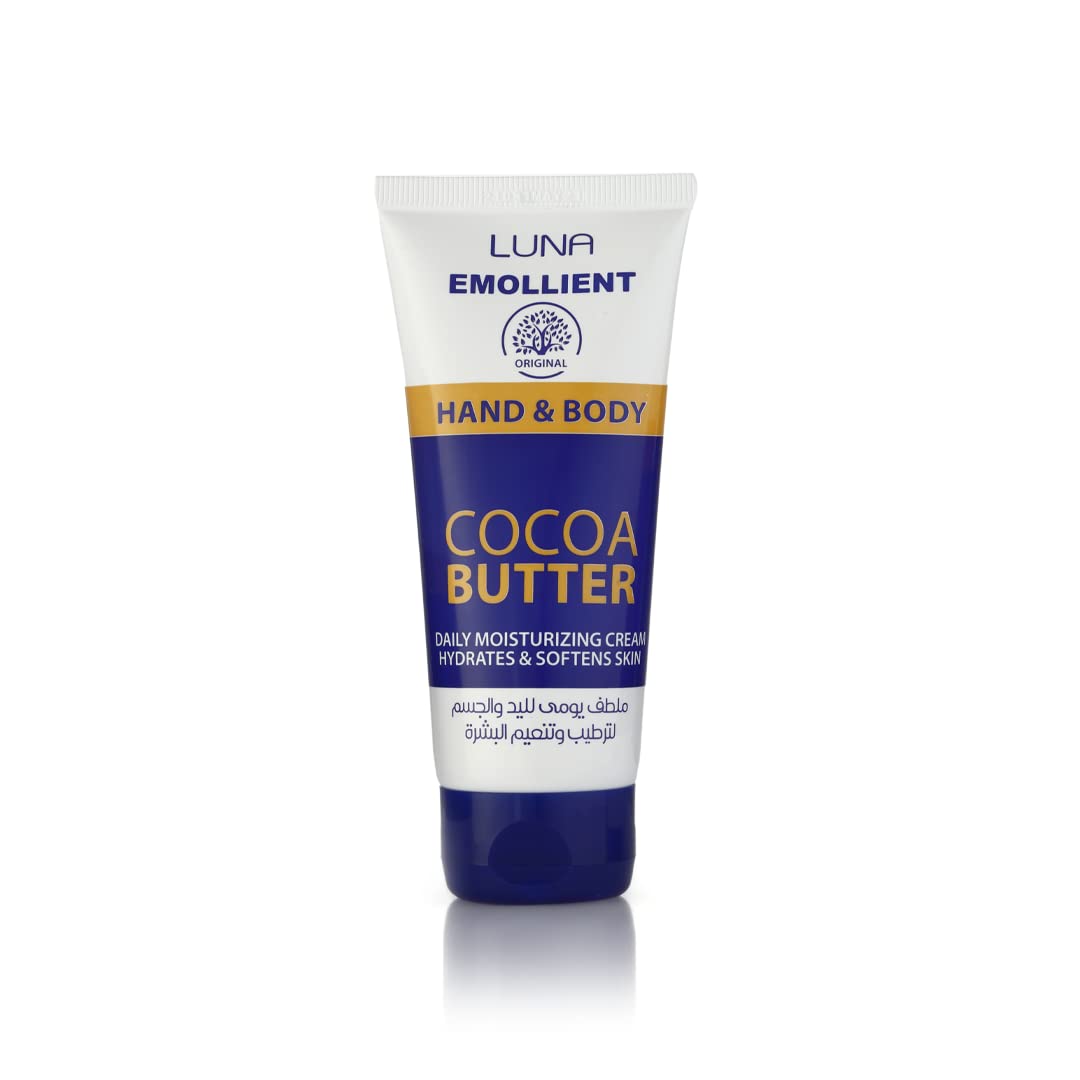 Luna Emollient hand & body cream with cocoa butter 75gm