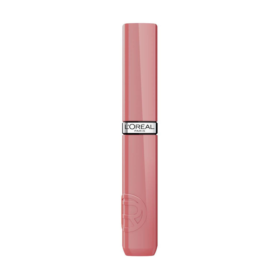 L'Oréal Paris Infaillible Laque Resistance Lipstick, 600 Le Nu Rosé, Smudge-proof Lipstick with Long-Lasting Shine - Holds up to 16H 4.3 ml