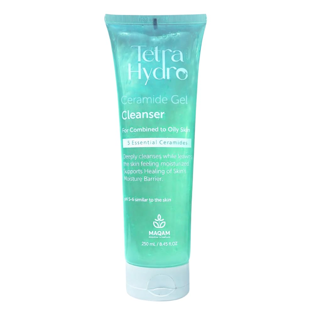 Tetra Hydro Ceramide Gel Cleanser for Combination to Oily Skin, gel face wash, combination skin wash, Non-irritant, Deep cleansing, Deep hydration 250 ml