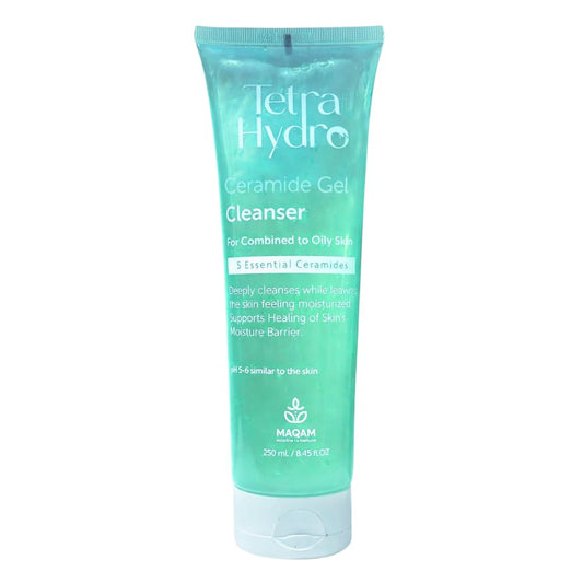 Tetra Hydro Ceramide Gel Cleanser for Combination to Oily Skin, gel face wash, combination skin wash, Non-irritant, Deep cleansing, Deep hydration 250 ml