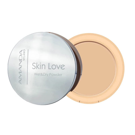 Amanda Milano skin love wet and dry powder 12 g, no. 4 beige