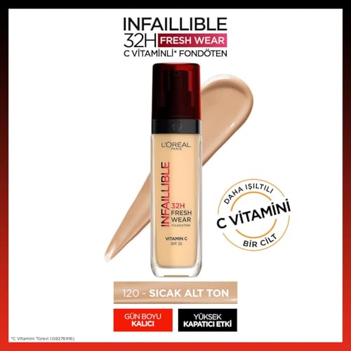L'Oréal Infaillible 32H Fresh Wear Foundation 120 Vanilla - image 2