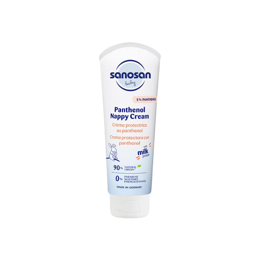 Sanosan panthenol nappy cream for New born and baby, Nourish & Comfort Dry -Skin Care Cream - Fragrance Free & Paraben Free,100 ML Made of Germany