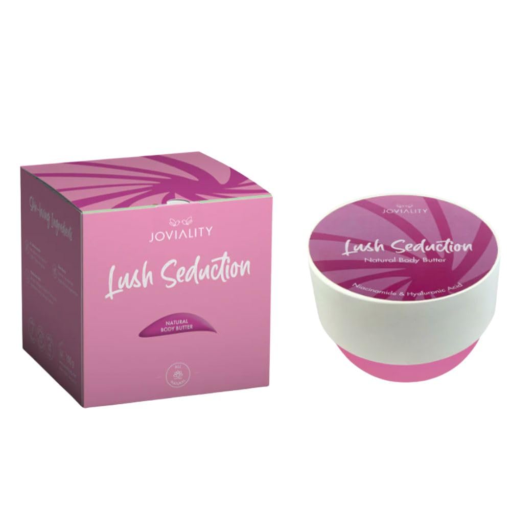Joviality Natural Body Butter- Lush Seduction with 3% niacinamide, hyaluronic acid and shea butter