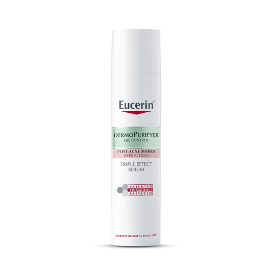 Eucerin DermoPurifyer Oil Control Triple Effect Face Serum with Thiamidol and Salicylic Acid, for Oily and Acne-Prone Skin, Post-Acne Marks Reduction, Long-Lasting Matte Finish, 40ml