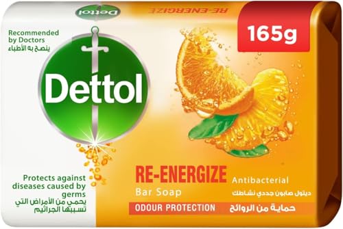 Dettol Re-Energize Antibacterial Soap Bar - Mandarin Scent |165g
