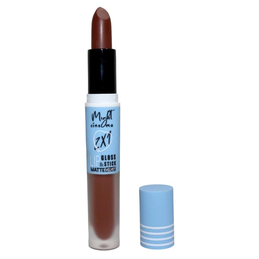 Might Cinema 2x1 Lip Gloss&Lipstick Matte Velvet-Shade Number 206