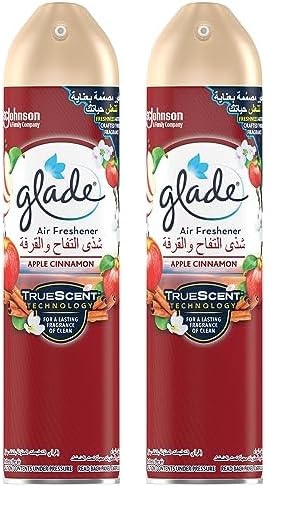 Glade aerosol apple cinnamon home fregrance, 300ml (Pack of 2)