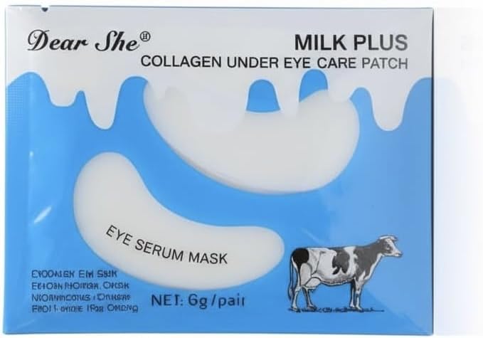 Dear  Milk Plus Collagen Under Eye Care Patch, White