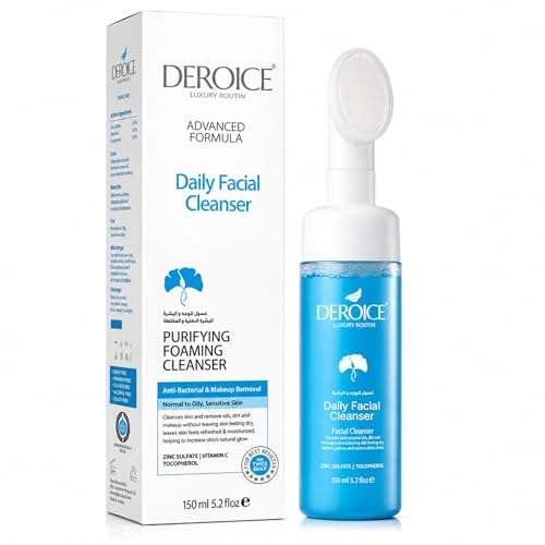 DEROICE Acne Foaming Facial Cleanser with Brush 150ml