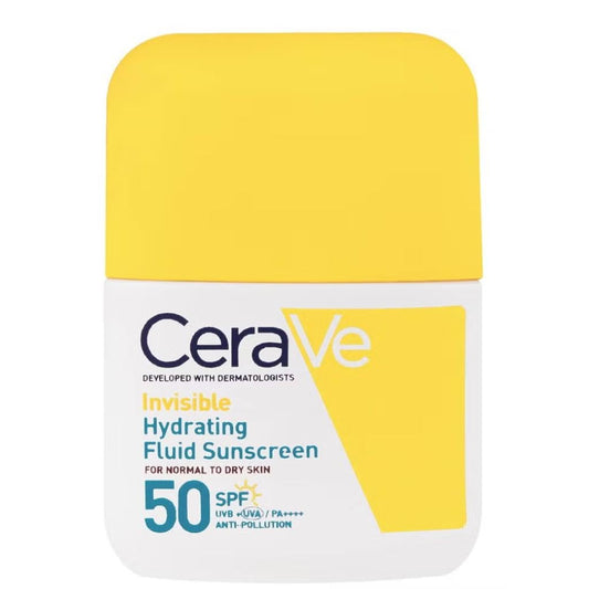 CeraVe Invisible Hydrating Fluid Sunscreen Spf 50+ For Normal to Dry Skin 50ml
