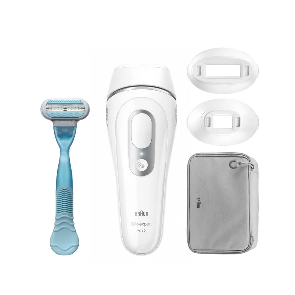 Braun Silk-expert Pro 3 PL3121 IPL With 3 extras Precision Head, Venus Razor, Zip Pouch, 300,000 flashes – PL3121
