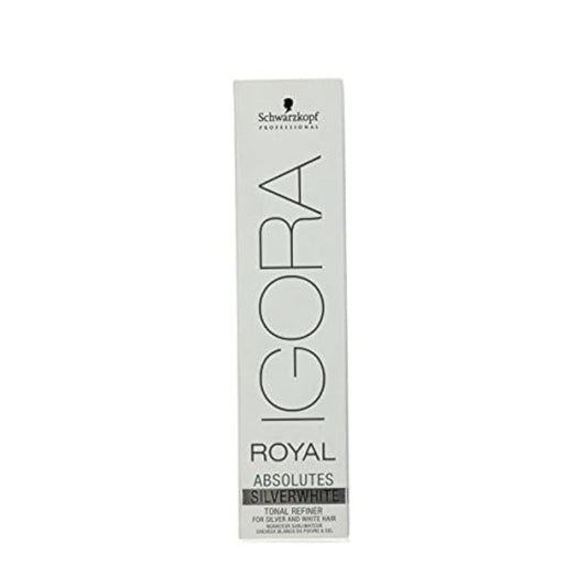 Schwarzkopf IGORA ROYAL ABSOLUTES SILVER WHITE PERMANENT HAIR DYE 60ml - SLATE GREY