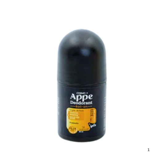 Cosmo APPE Roll-On Black Ice Male Deodorant - 4-in-1 Microbiome Friendly - 60ml
