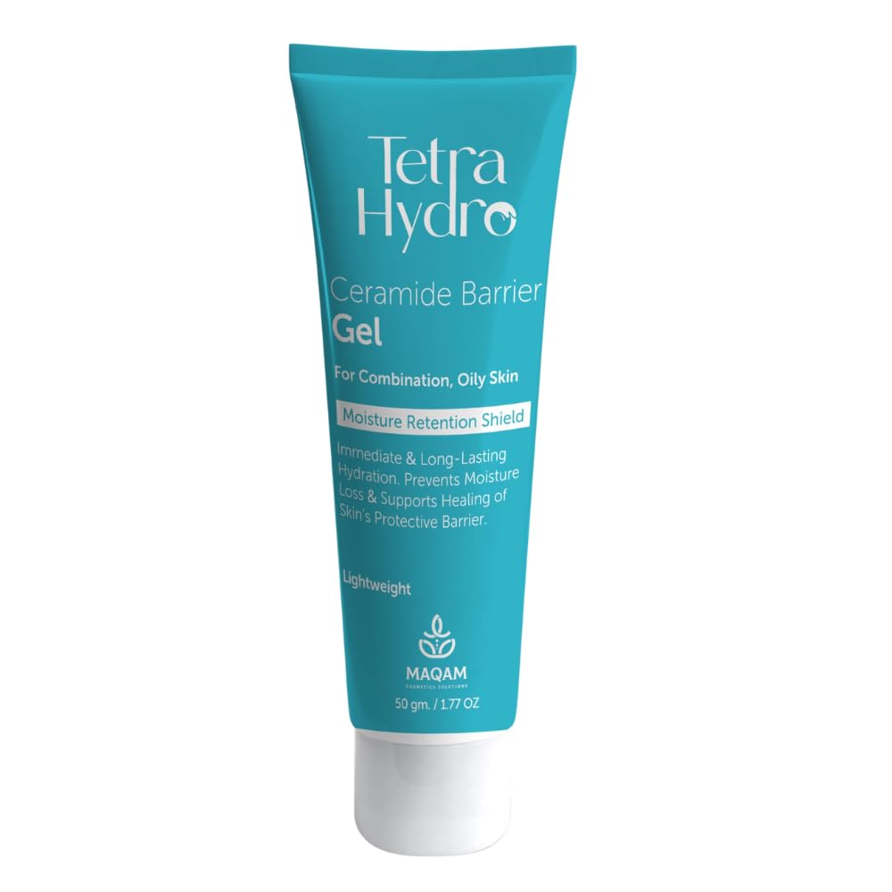 Tetra Hydro Ceramide Barrier Gel for Combination and Oily Skin, moisturising solution,Supports moisture retention, skin hydration, Premium Beauty, Body Moisturizing 50 gm