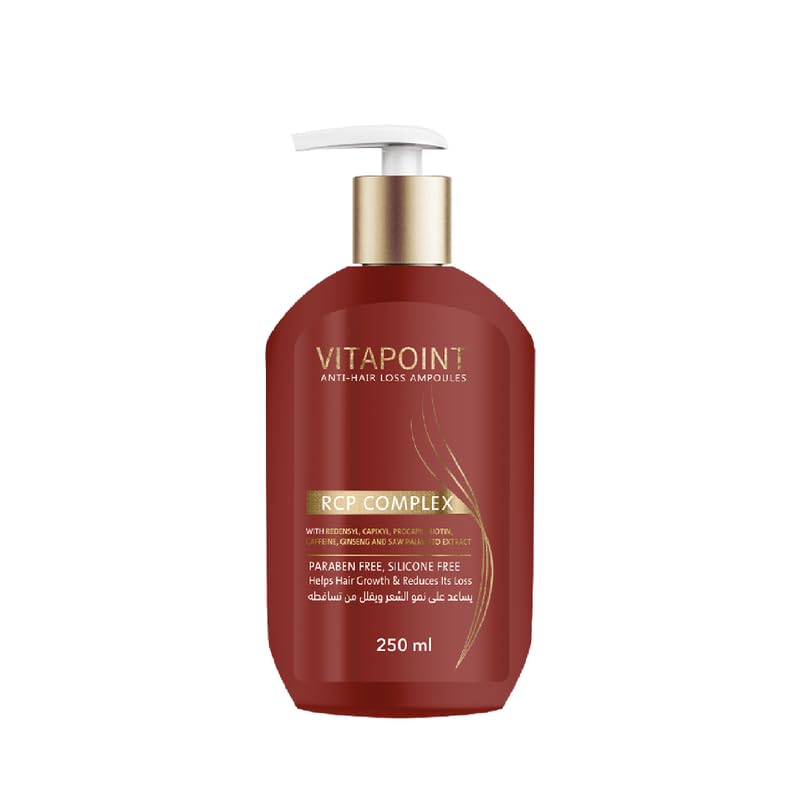 Melano Pharma Vitapoint Anti Hair Loss Shampoo, RCP Complex, Paraben Free, Silicone Free, 250 ml