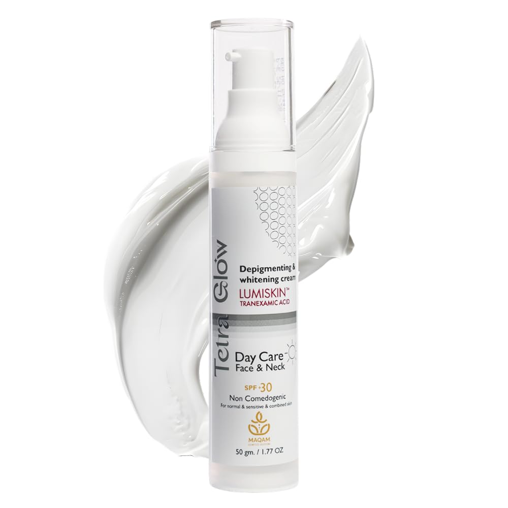 Tetra Glow Day Cream with SPF 30, brightening moisturizer, tranexamic acid, lumiskin, DEEP HYDRATION For All Skin Types, 50 gm