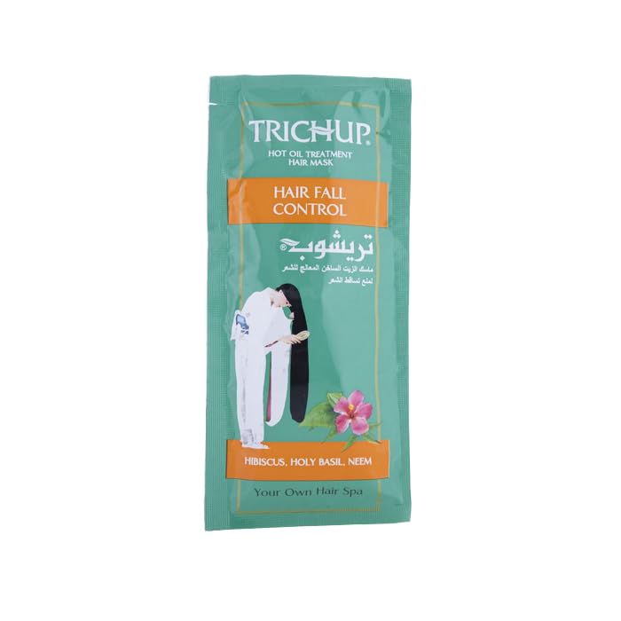 Trichup Hair Fall Control Hot Oil Treatment Hair Mask (30ml) – Enriched with Hibiscus & Neem For Hair Fall Control & Damage Repair – Intensive Conditioning for Strong, Healthy & Manageable Hair