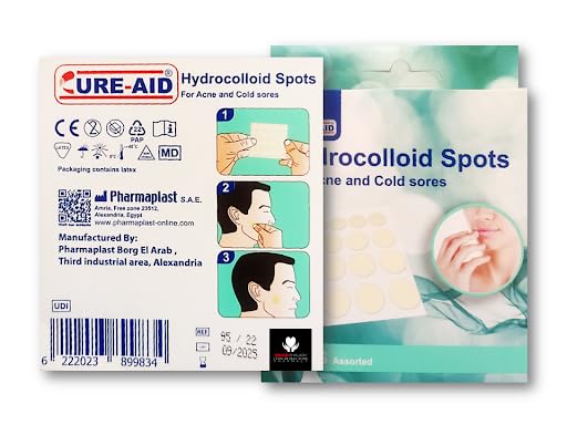 Cure-Aid Generic Hydrocolloid spots for acne and cold sores Skin Tone Pill Sticker