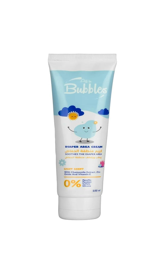 Bubbles Baby Diaper Area Cream100ml (0% Paraffin 0% Paraben 0% Silicone)