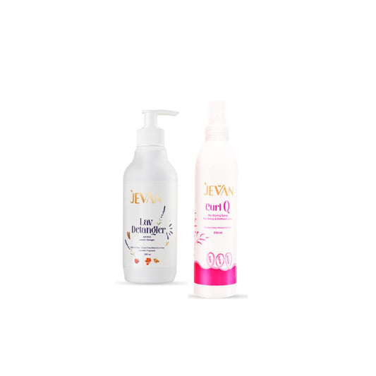 JEVAN Quick Styling Set (Curl Q + Lavender Leave-In)