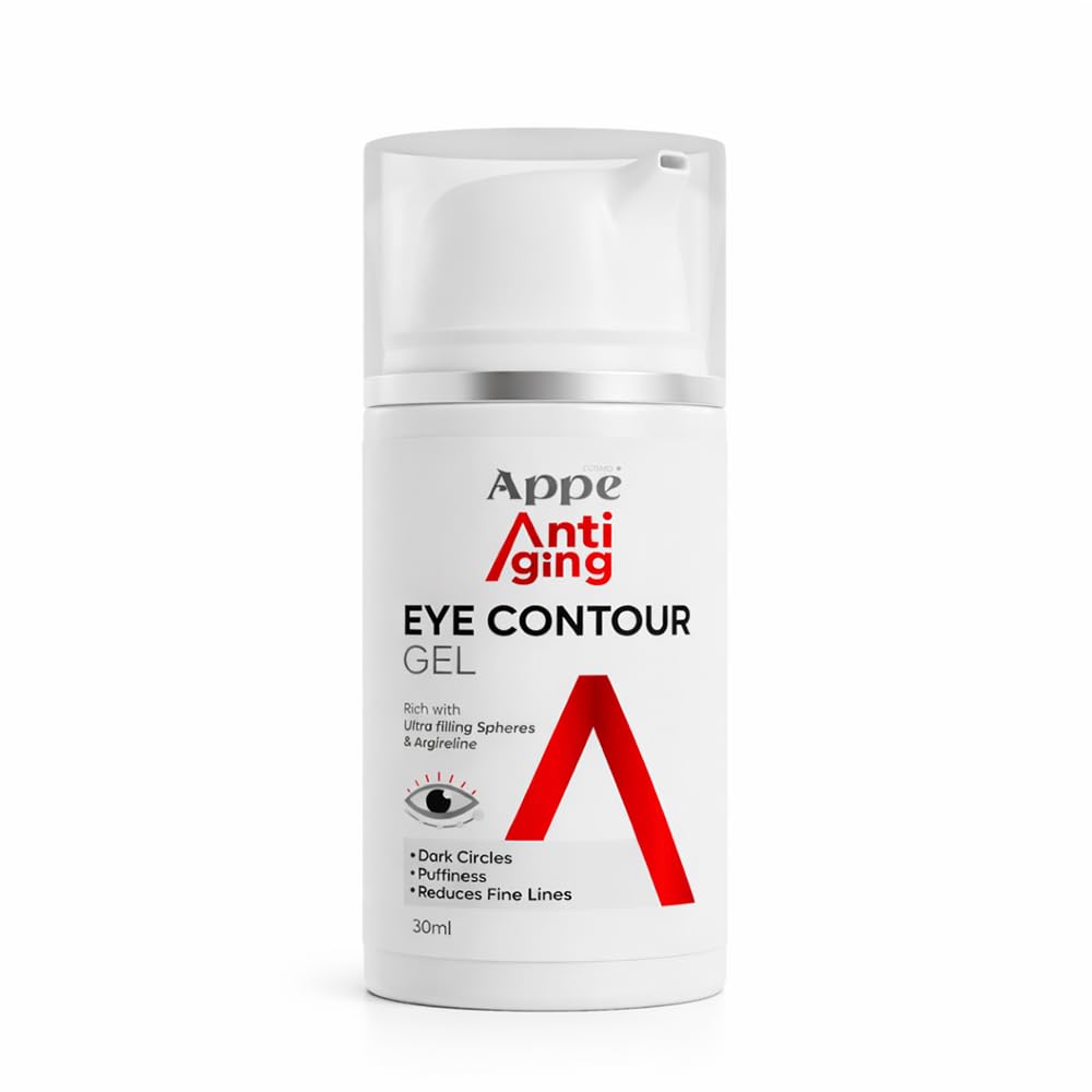 Cosmo APPE Anti-Aging Eye Contour Gel 30ml - Rejuvenating Eye Cream for Dark Circles, Puffiness & Fine Lines with Argireline and Ultra Filling Spheres - Intensive Under Eye Care for All Skin Types