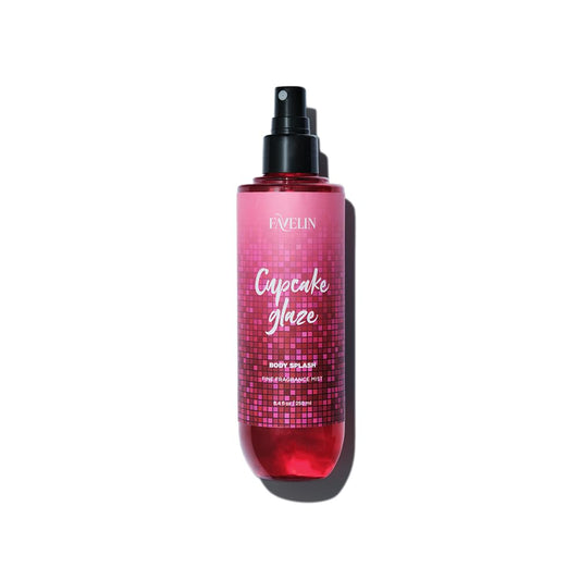 Favelin Cupcake Glaze Body Splash 250 Ml |With Buttercream - Ginger - Clove - Cookie - Coconut - musk Warm Vanilla & Spice | Delicious & Refreshing Fragrance